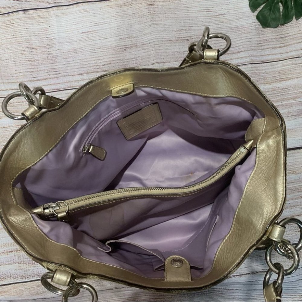 Coach Alexandra Outline Opt Art Tote Bag - Picture 3 of 15